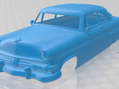 Crestline Sunliner 1954 Printable Body Car 3D Print Model