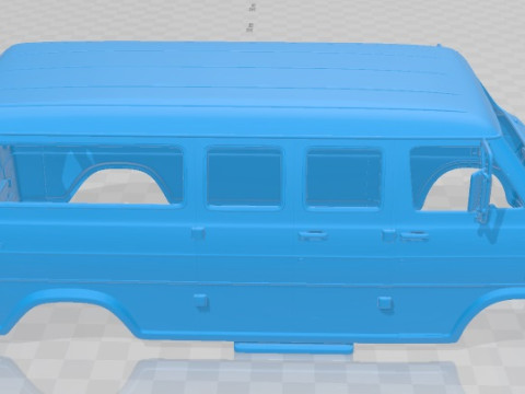 E Series Econoline Wagon 1971 Printable Body Van 3D Принт Модель