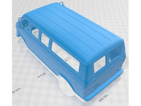 E Series Econoline Wagon 1971 Printable Body Van 3D Принт Модель