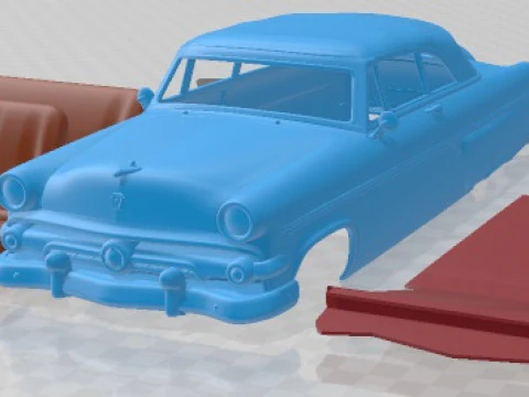 Crestline Sunliner 1954 Printable Car 3D Print Model