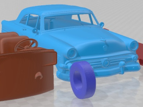 Crestline Sunliner 1954 Printable Car 3D Print Model