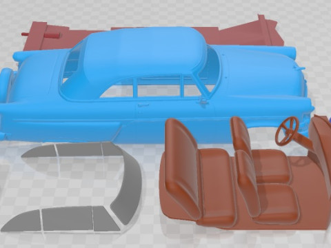 Crestline Sunliner 1954 Printable Car 3D Print Model