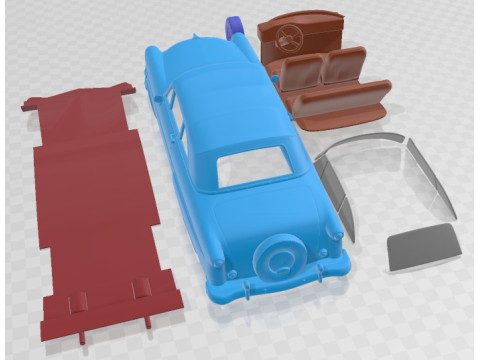 Crestline Sunliner 1954 Printable Car 3D Print Model