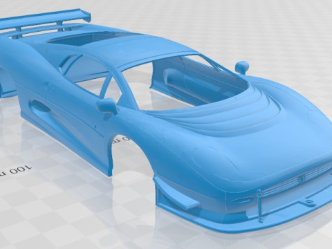 Jaguar XJ 220 1993 Printable Body Car 3D Print Model