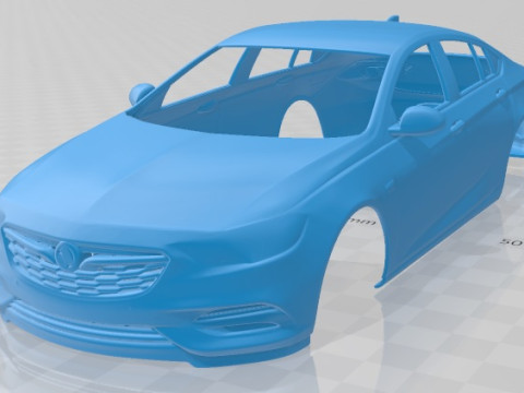 Holden Commodore ZB 2017 Printable Body Car Modelo de impresión 3D