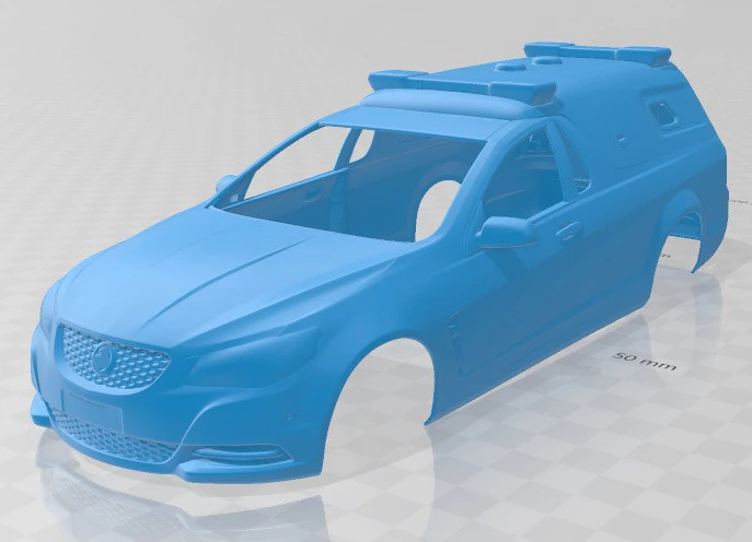 Holden Commodore Ute Eevok Police 2013 Printable Body Car 3D Print Model .c4d .max .obj .3ds .fbx .stl .blend 