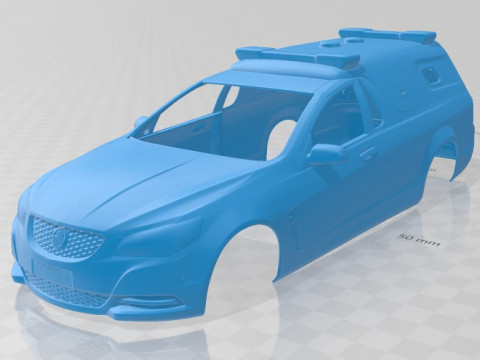 Holden Commodore Ute Eevok Police 2013 Printable Body Car 3Dプリントモデル
