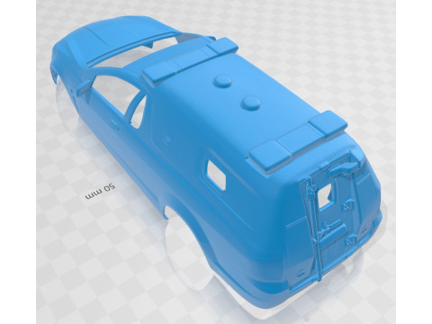 Holden Commodore Ute Eevok Police 2013 Printable Body Car 3D Print Model