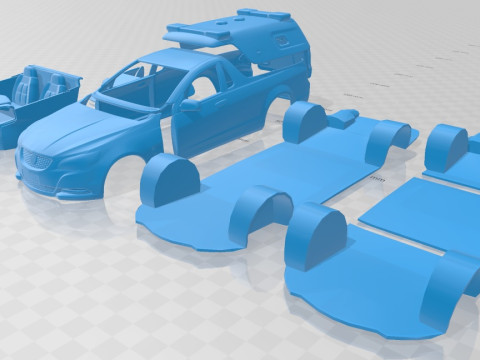 Holden Commodore Ute Eevok Police 2013 Printable Car 3D प्रिंट मॉडल