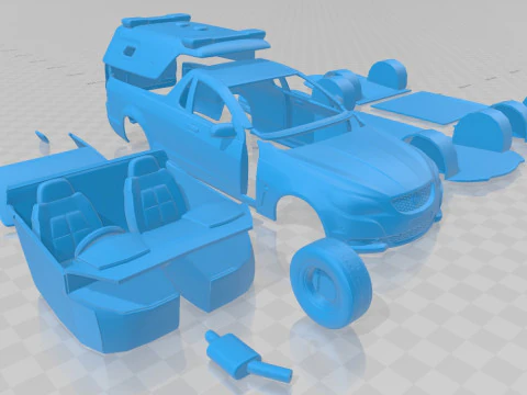 Holden Commodore Ute Eevok Police 2013 Printable Car 3D Print Model