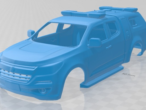 Holden Colorado SpaceCab Divisional Van 2018 Printable Body Car Model do druku 3D