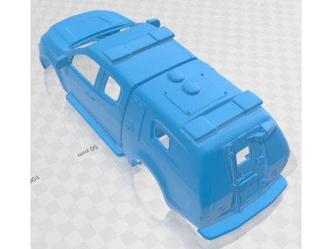 Holden Colorado SpaceCab Divisional Van 2018 Printable Body Car 3D Print Model