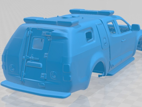 Holden Colorado SpaceCab Divisional Van 2018 Printable Body Car 3D Baskı Modeli