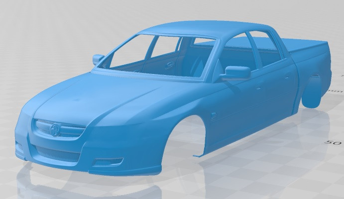 Holden Crewman 2005 Printable Body Car 3D-printmodel .c4d .max .obj .3ds .fbx .stl .blend