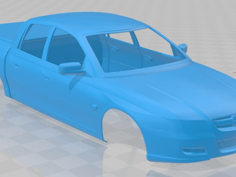 Holden Crewman 2005 Printable Body Car 3D-printmodel