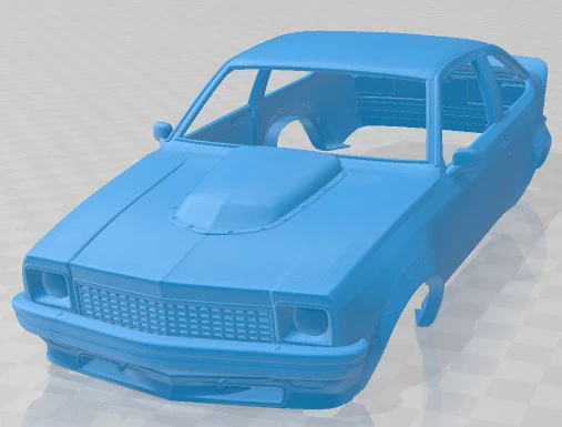 ホールデン トラナ A9X 1977 印刷可能なボディカー 3Dプリントモデル .c4d .max .obj .3ds .fbx .stl .blend 