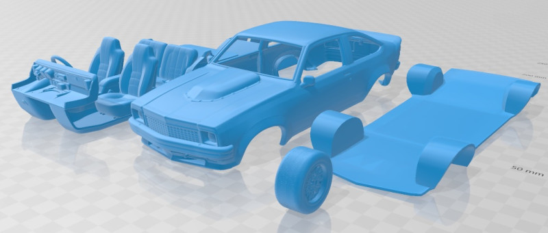 Holden Torana A9X 1977 Printable Car 3D Print Model .c4d .max .obj .3ds .fbx .stl .blend 