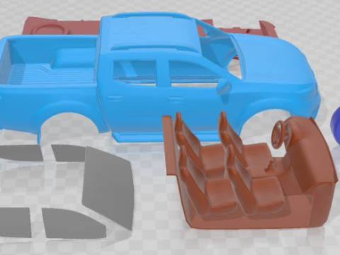 Nissan Navara Doublecab 2020 Printable Car 3D 프린트 모델