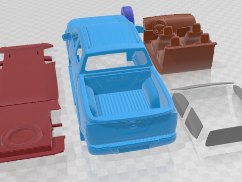 Nissan Navara Doublecab 2020 Printable Car 3D 프린트 모델