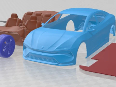 Автомобиль для печати Lotus Emeya 2024 3D Принт Модель