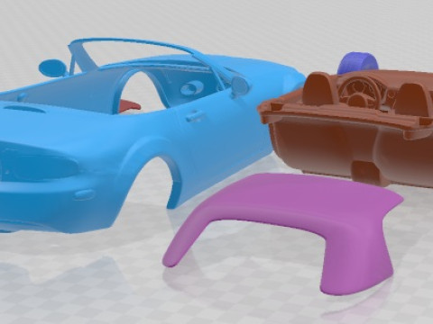 Mazda MX 5 2009 Printable Car Modelo de Impressão 3D
