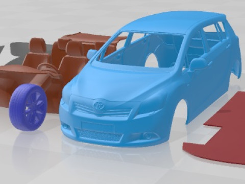 Toyota Verso 2012 Printable Car 3D Print Model