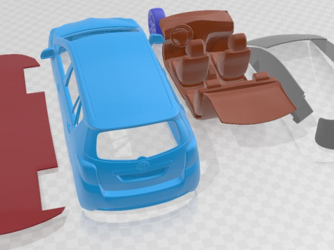 Toyota Verso 2012 Printable Car 3D 프린트 모델