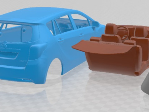 Toyota Verso 2012 Printable Car 3D 프린트 모델