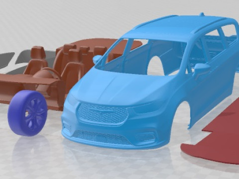 Chrysler Pacifica 2021 Printable Car 3Dプリントモデル