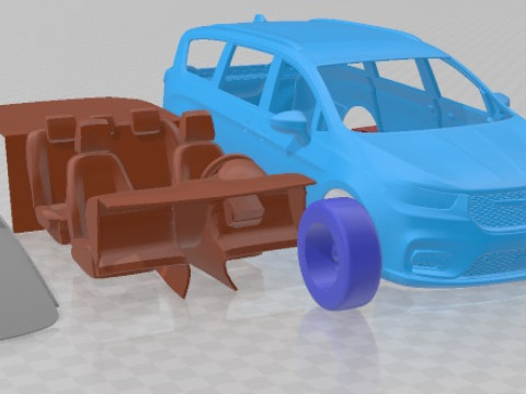 Chrysler Pacifica 2021 Printable Car 3Dプリントモデル