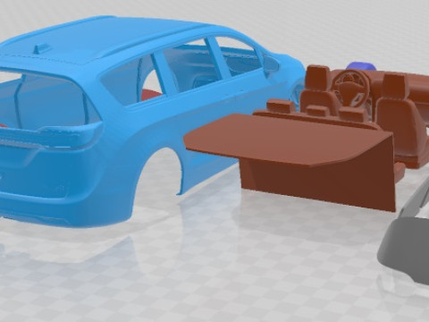 Chrysler Pacifica 2021 Printable Car 3Dプリントモデル