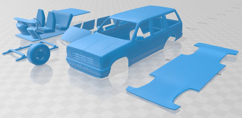 Explorer 1990 Printable Car Modèles 3D en vedette .c4d .max .obj .3ds .fbx .stl .blend 