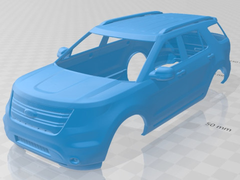 Explorer 2011 Printable Body Car 3D Print Model