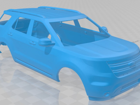 Explorer 2011 Printable Body Car 3D Print Model