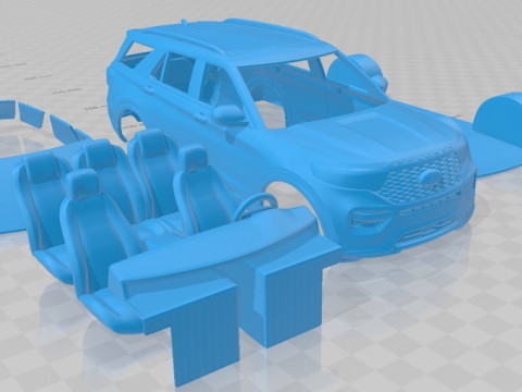 Explorer ST 2020 Printable Car 3D Принт Модель