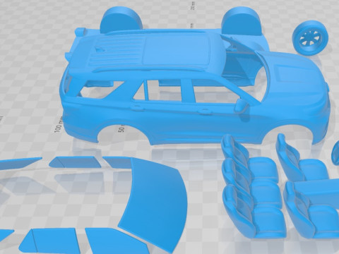 Explorer ST 2020 Printable Car 3D Принт Модель