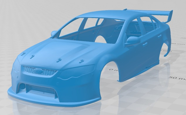 Falcon FG V8 2014 Printable Body Car 3D printmodel .c4d .max .obj .3ds .fbx .stl .blend 