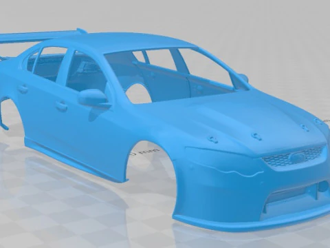 Falcon FG V8 2014 Printable Body Car 3D Print Model