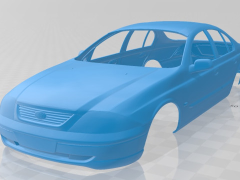 Falcon Forte Sedan 2000 Printable Body Car 3D 프린트 모델