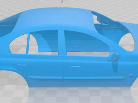 Falcon Forte Sedan 2000 Printable Body Car 3D 프린트 모델