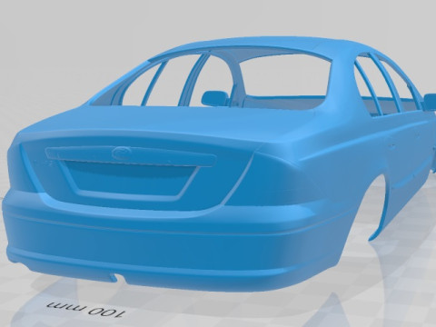 Falcon Forte Sedan 2000 Printable Body Car 3D 프린트 모델