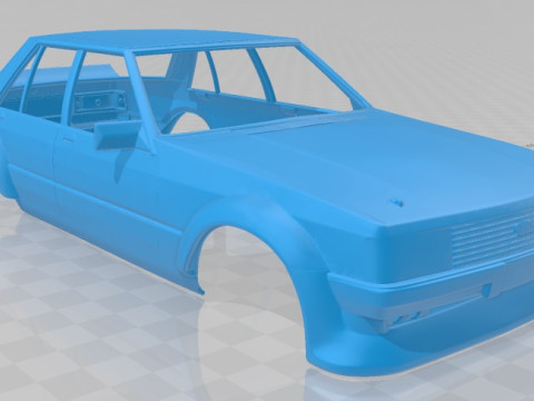 Falcon Tru Blu 1981 Printable Body Car Modèles 3D en vedette
