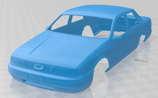 Taurus 1992 Printable Body Car 3D Print Model .c4d .max .obj .3ds .fbx .stl .blend 