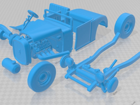 Hot Rod 32 Printable Car Modèles 3D en vedette
