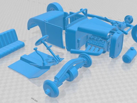 Hot Rod 32 Printable Car 3D Print Model