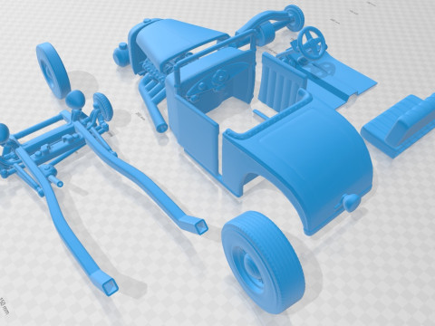 Hot Rod 32 Printable Car 3D Print Model