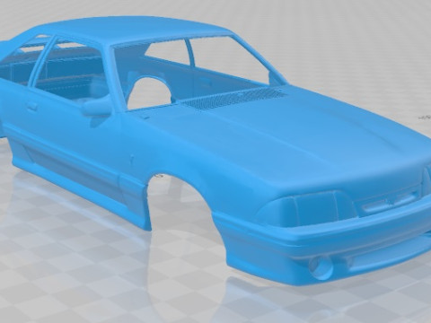 SVT Mustang Cobra R 1993 Printable Body Car 3D प्रिंट मॉडल