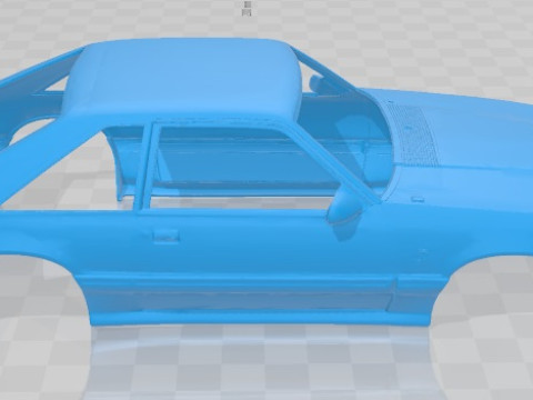 SVT Mustang Cobra R 1993 Printable Body Car 3D प्रिंट मॉडल