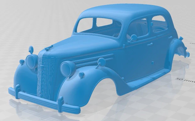 Pilot 1947 Printable Body Car 3D Print Model .c4d .max .obj .3ds .fbx .stl .blend