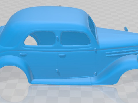 Pilot 1947 Printable Body Car 3D Print Model
